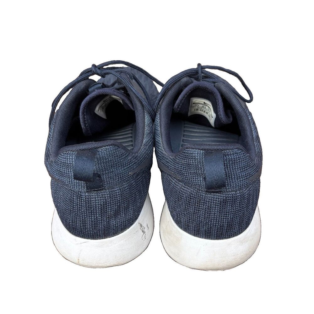 Nike Roshe One Knit Jacqard Navy Blue 11.5 Running Shoes Sneakers 777429-402 - Picture 5 of 10